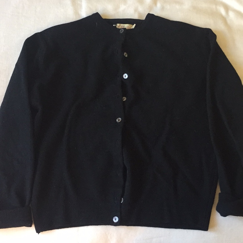 Black cardigan